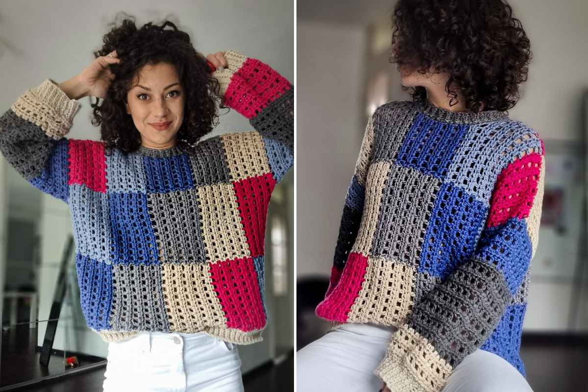 Fun Project! Pane Sweater Crochet Pattern