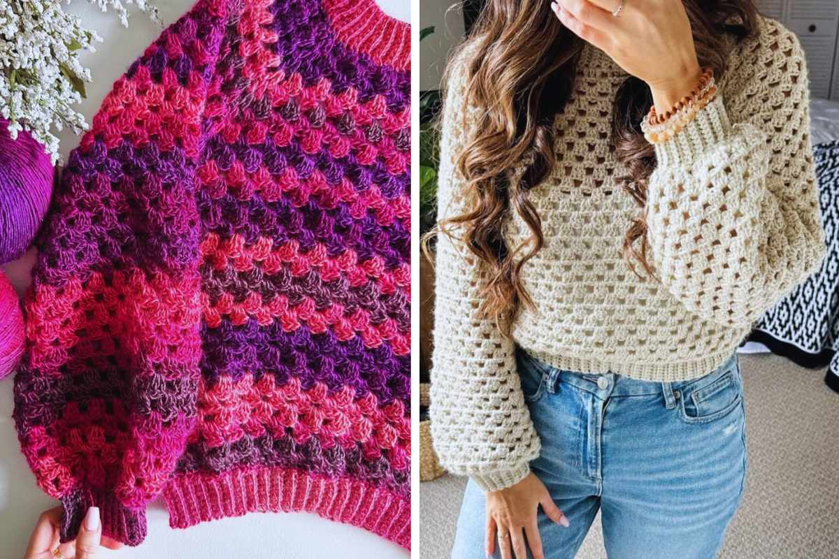 Learn to Create Your Own Easy Crochet Granny Stitch Sweater